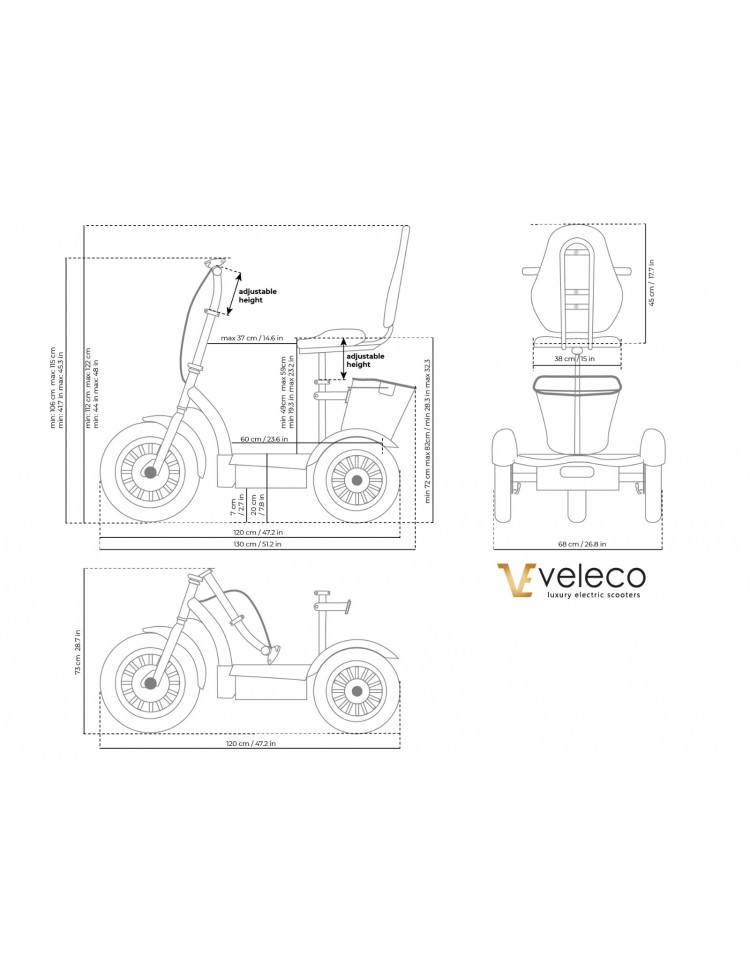 trottinette électrique 3 roues stable pour...