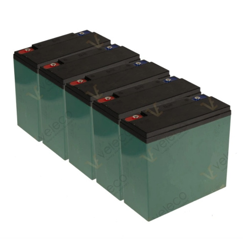 batteries  AGM 5x12 pour Faster Cristal Gravis ZT63