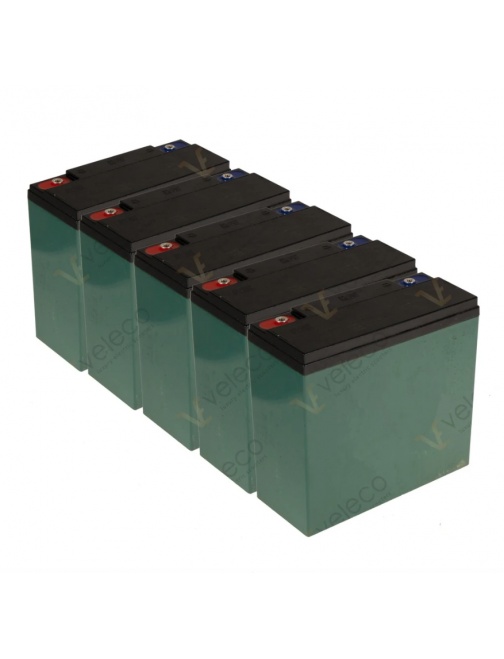 batteries  AGM 5x12 pour Faster Cristal Gravis...