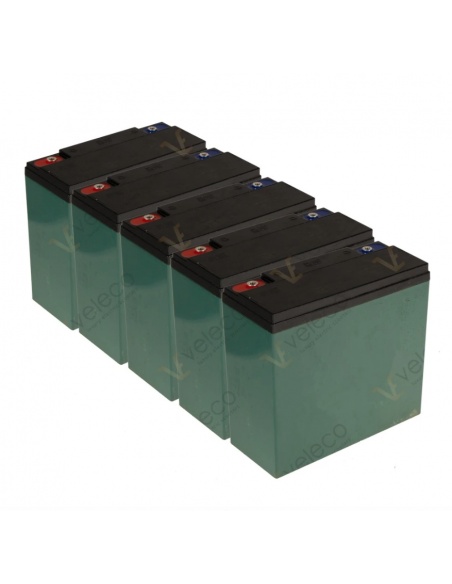 batteries  AGM 5x12 pour Faster Cristal Gravis ZT63