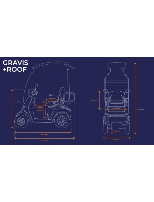 Veleco Gravis avec toit en verre scooter pour...