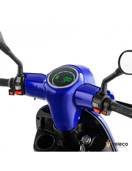 Scooter électrique à 3 roues stable 900 watts PMR et séniors Veleco Turris