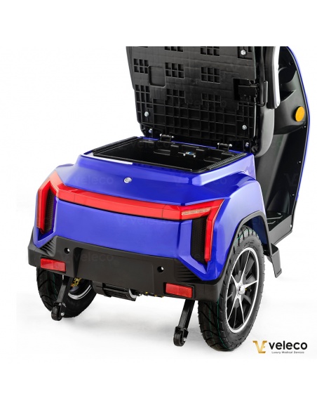 Scooter électrique à 3 roues stable 900 watts PMR et séniors Veleco Turris