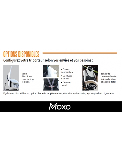 MOXO Tricycle porteur vélo 3 roues pour...