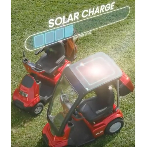 Shlomo scooter électrique 4 roues AFIKIM à énergie solaire