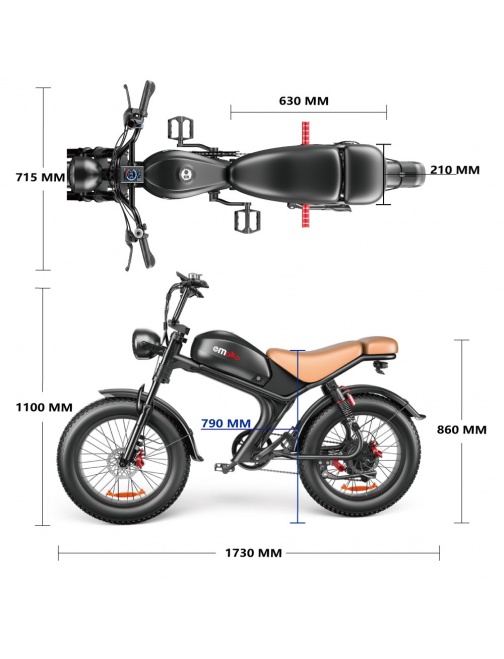 Moko Speedbike vélo électrique gros pneus 45 km/h