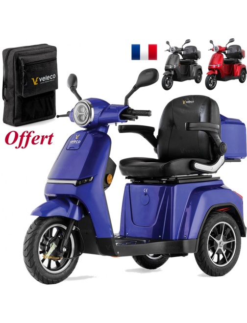 Scooter électrique à 3 roues stable 900 watts...