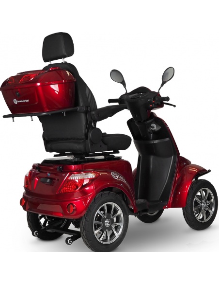 scooter électrique 4 roues CAPFRAPP pour PMR et séniors avec dossier capitaine