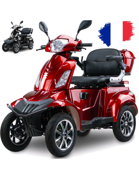 Scooter électrique 4 roues pour seniors et PMR personnes à mobilité réduite Frappy1000 watts