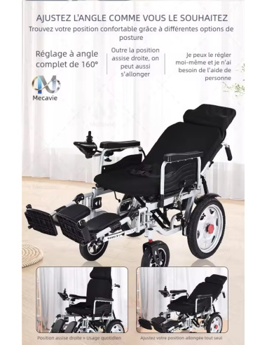 MAVY Fauteuil roulant électrique 4 roues 500...