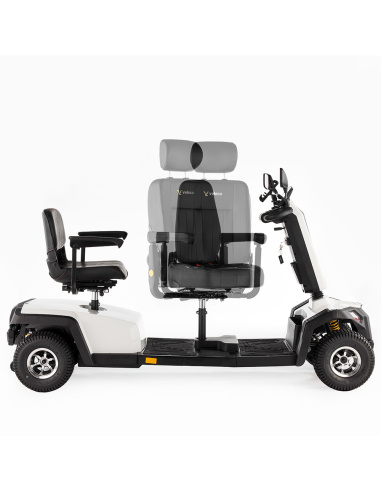 Scooter électrique 2 places sièges pivotants 4...