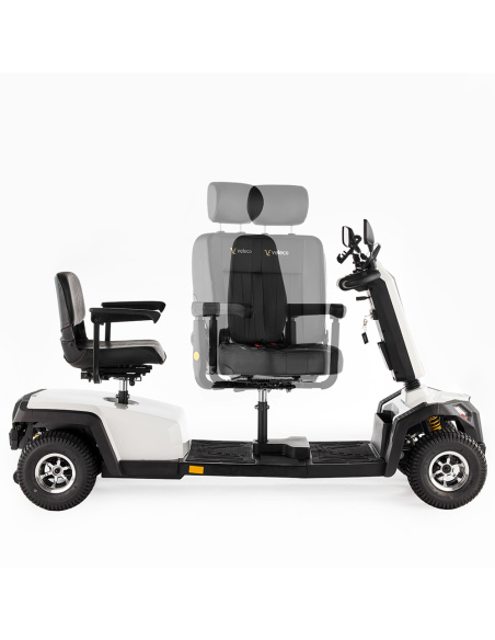 Scooter électrique 2 places sièges pivotants 4 roues TUNY