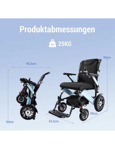COOLI fauteuil électrique 4 roues électrique avec siège confortable pour PMR et séniors