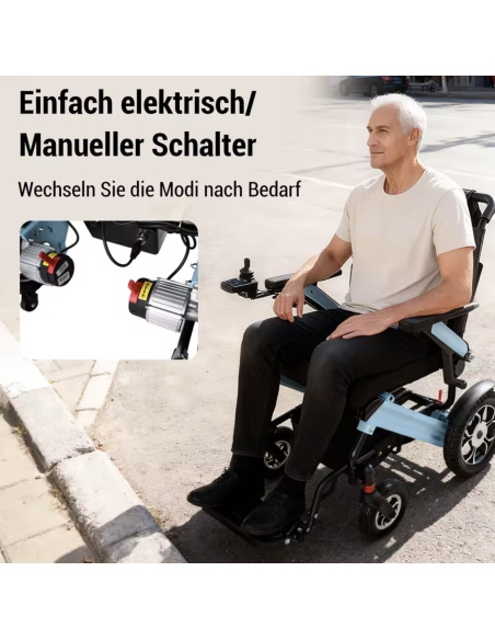 COOLI fauteuil électrique 4 roues électrique avec siège confortable pour PMR et séniors