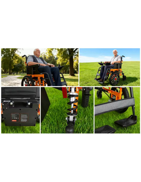 rody fauteuil électrique et manuel grande roues 40cm pour pmr et séniors