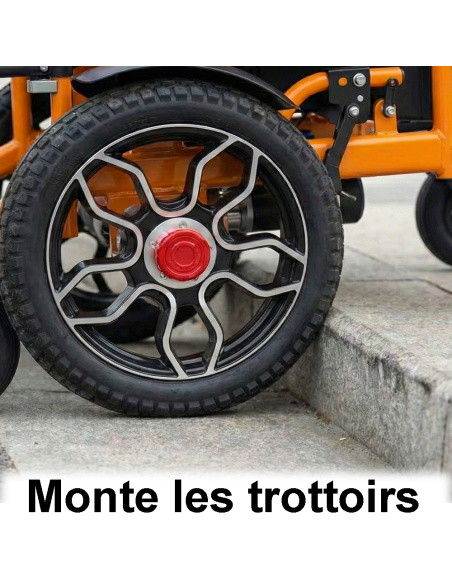 rody fauteuil électrique et manuel grande roues 40cm pour pmr et séniors