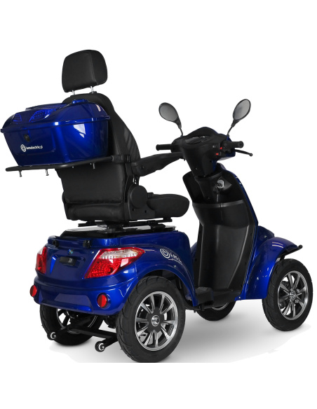 scooter électrique 4 roues CAPFRAPP pour PMR et séniors avec dossier capitaine