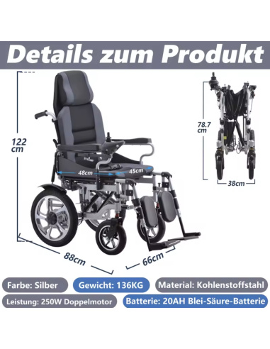 conforty fauteuil électrique 4 roues 500 watts...