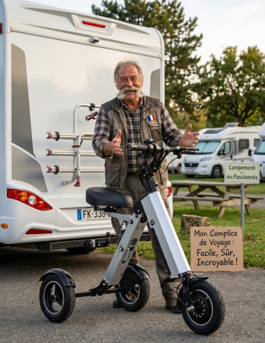 MATE 4 trottinette électrique 3 roues pliable...