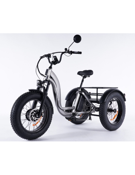 Tricycle électrique essentiel fatbike 3 roues pour PMR et séniors