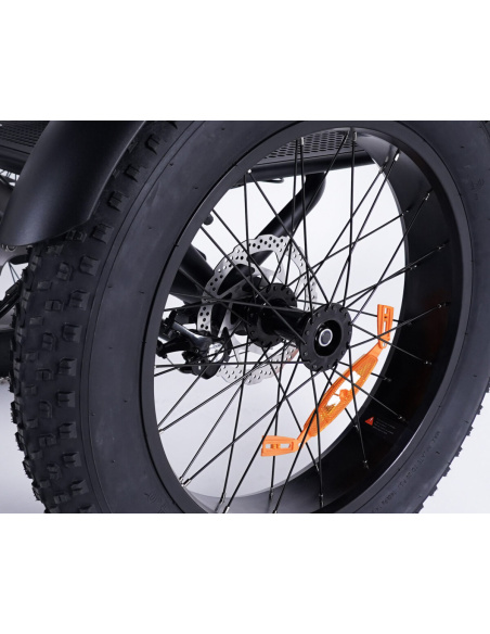Tricycle électrique essentiel fatbike 3 roues pour PMR et séniors
