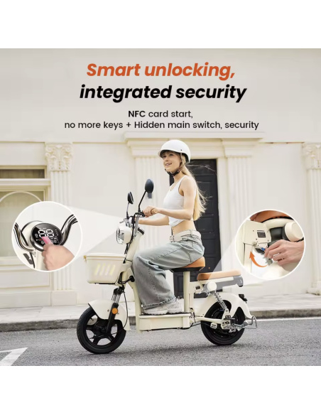 scooter électrique 2 roues CHOPPY 2 places