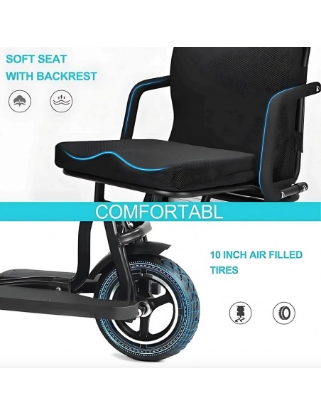 YEYE Cross trottinette électrique 3 roues PMR stable tout terrain