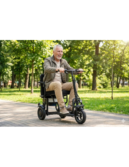 YEYE Cross trottinette électrique 3 roues PMR stable tout terrain