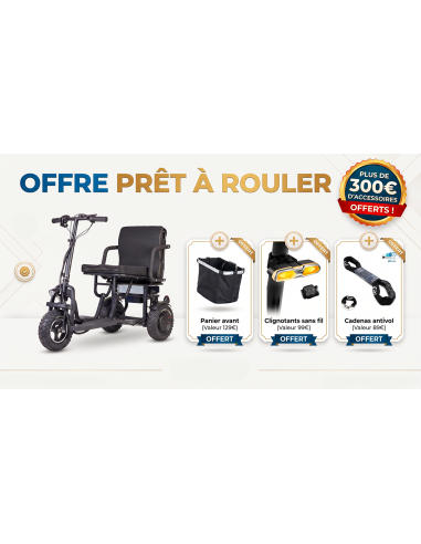 YEYE Cross trottinette électrique 3 roues PMR...